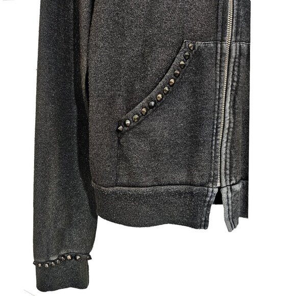 Shimmering Chains Girl's Sparkly Gray Hoodie - Picture 4 of 7